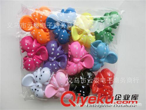 頭飾、飾品、頭繩 一元店頭飾專批  果凍小抓夾  小蝴蝶結(jié)抓夾 義烏小商品直銷原始圖片3
