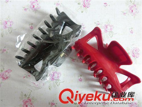 頭飾、飾品、頭繩 二元店義烏小商品批發(fā) 頭飾帶鉆的抓夾 發(fā)夾 塑料抓夾