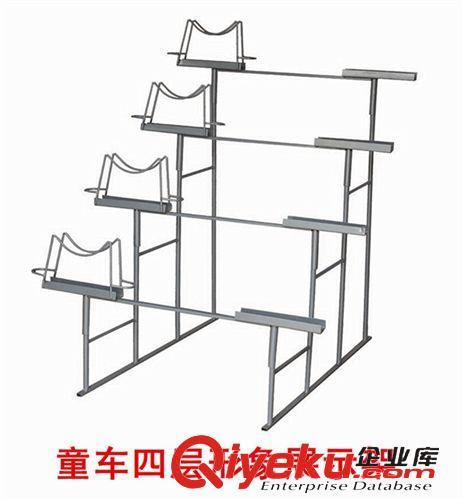 童車展示架 兒童自行車展示架 童車展示架 四層展示架 新款童車形象展示架原始圖片2