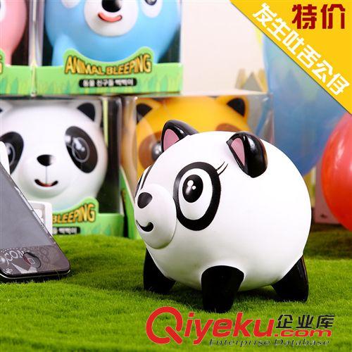 搪塑膠公仔 熱賣新奇 創意動物吐舌發聲搪膠公仔 搞怪叫聲整蠱減壓擺件玩具