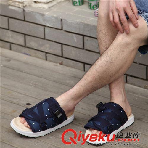 N字母鞋男鞋 夏季陳冠希精工版潮 visvim Christo 藤原浩男休閑沙灘涼拖鞋批發(fā)原始圖片3