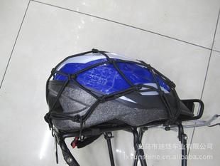 騎行配件 行李網罩 松緊行李繩 捆綁繩 貨架繩 6個掛鉤30*30 // 貨架網原始圖片3