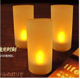 七夕特賣 七彩聲控吹熄蠟燭燈 led小夜燈 婚慶生日蠟燭 電子蠟燭 led蠟燭原始圖片3