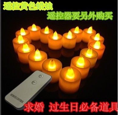 七夕特賣 廠家直銷創(chuàng)意遙控電子蠟燭 求婚蠟燭表白LED蠟燭燈 生日蠟燭批發(fā)原始圖片2