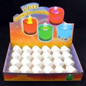 氛圍燈 LED電子蠟燭燈 七彩浪漫婚慶氛圍燈蠟燭燈 LED蠟燭小夜燈多色批發原始圖片3