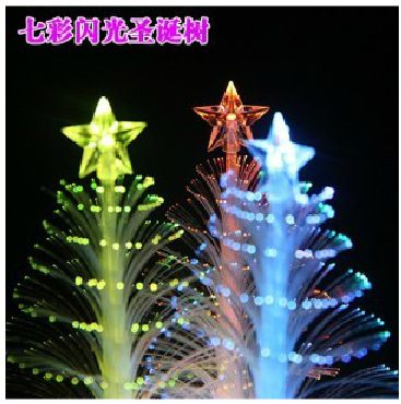 氛圍燈 七彩圣誕樹光纖裝飾小夜燈/可粘貼 圣誕節(jié)日活動(dòng)促銷創(chuàng)意禮品批發(fā)原始圖片2
