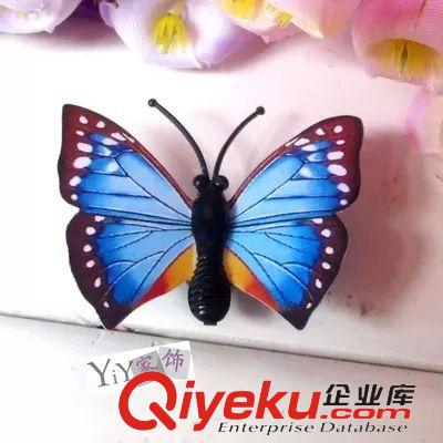 氛圍燈 仿真裝飾蝴蝶 窗簾墻貼冰箱貼 磁鐵別針夾子婚慶商場舞蹈道具批發原始圖片3