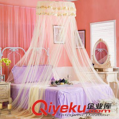蚊帳 公主蚊帳 韓國吊頂圓頂蚊帳 蕾絲花邊 加密學(xué)生蚊帳 宮廷蚊帳批發(fā)原始圖片3
