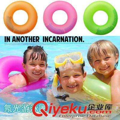 游泳圈/泳衣 包郵高級充氣發光兒童成人游泳圈腋下圈專業學習游泳裝救生圈批發原始圖片2