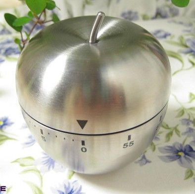 廚房定時器 不銹鋼蘋果定時提醒器/廚房定時器 公司活動促銷禮品創意實用批發原始圖片3