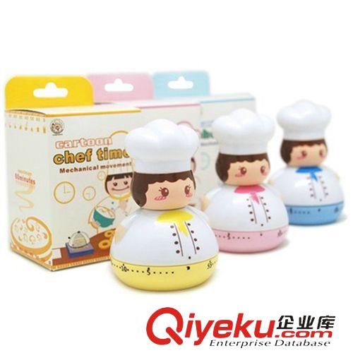 廚房定時(shí)器 廚房定時(shí)器小鬧鐘 創(chuàng)意可愛卡通廚師定時(shí)器提醒鬧鐘活動(dòng)禮品批發(fā)
