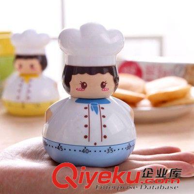 廚房定時(shí)器 廚房定時(shí)器小鬧鐘 創(chuàng)意可愛卡通廚師定時(shí)器提醒鬧鐘活動(dòng)禮品批發(fā)