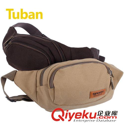 tuban運(yùn)動(dòng)健身 tuban休閑男士斜挎包韓版胸包掛包運(yùn)動(dòng)腰包帆布潮男戶外包原始圖片2