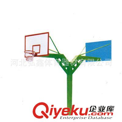 籃球架 廠家熱銷 固定式平箱籃球架 比賽用標準籃球架 寬臂籃球架原始圖片2