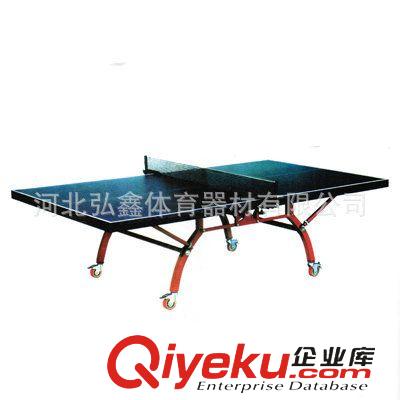 乒乓球臺 廠家生產(chǎn)供應(yīng) pp-10室內(nèi)單折式移動球臺 學(xué)校帶輪乒乓球桌原始圖片2