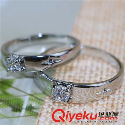 2元至多元精品店貨源 新款熱賣韓版情侶對戒 經典鋯石款戒指 義烏十元店精品批發