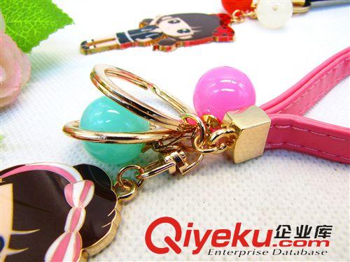 2元至多元精品店貨源 直銷新款女孩果凍手挽繩鑰匙扣包扣 混批 義烏精品貨源批發配貨