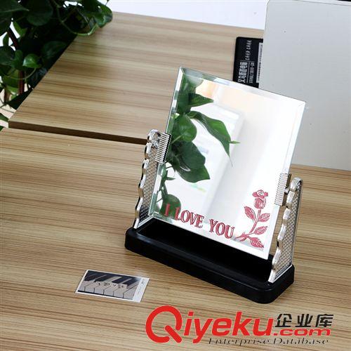鏡子 方形360度旋轉(zhuǎn)單面高清化妝鏡子9.9 十元店貨源 義烏精品批發(fā)原始圖片2