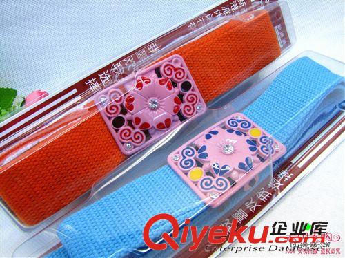 腰帶 按壓式女帆布腰帶青少年皮帶情侶休閑十元/9.9店貨源義烏批發(fā)