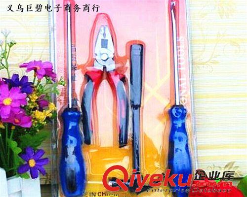 五金 十元店貨源 螺絲刀 家用4件工具組合套裝十元店貨源義烏精品批發(fā)原始圖片3