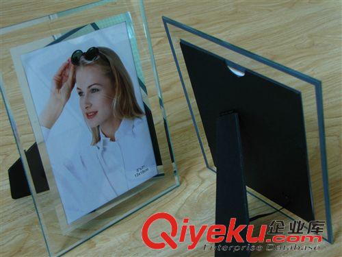 相框 簡約水晶玻璃7寸相框 影樓精品情侶相夾 十元店貨源 義烏百貨批發原始圖片3