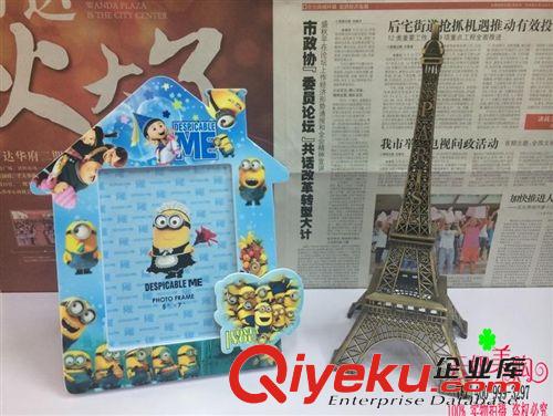 相框 義烏工藝品批發  7寸動物相框 卡通塑料花邊相框  十元店貨源原始圖片2
