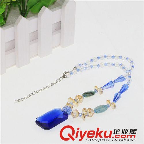 飾品 廠家直銷爆款韓版女士水晶項鏈精美串珠項鏈義烏飾品批發(fā)多款混批原始圖片2