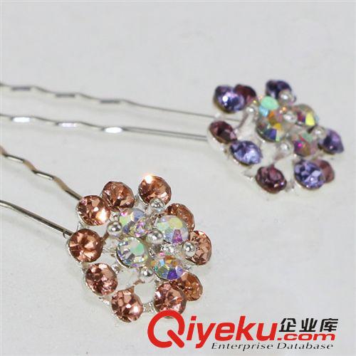 飾品 韓版一卡4支裝盤發飾品水晶小發簪小叉針頭飾義烏十元店精品批發原始圖片2