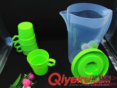 水杯 大涼杯涼水壺茶壺帶4個杯茶具 9.9 十元店貨源百貨義烏精品批發原始圖片3