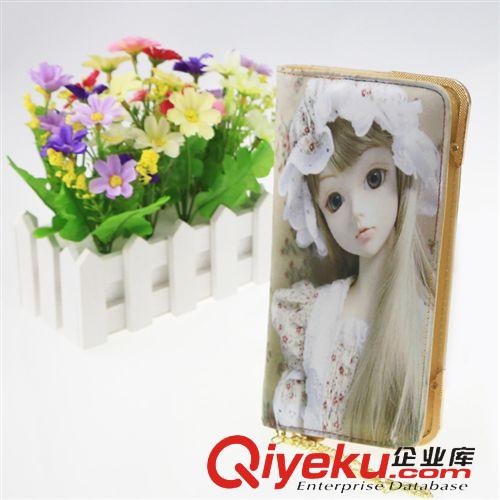 包類 新款甜美美女圖女士長款拉鏈錢包手拿包手包義烏精品貨源批發(fā)原始圖片3