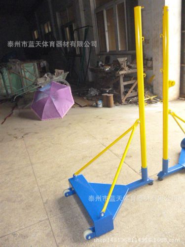 羽毛球柱、羽毛球配套用品 自配重移動休閑型羽毛球柱 海燕式羽毛球比賽網架柱子原始圖片2
