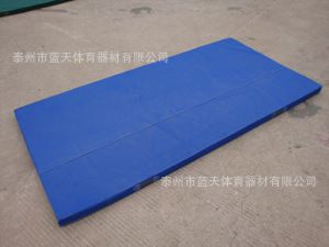 體操用品（單、雙杠） tj2*1*0.1米折疊式體操墊海綿墊子瑜伽墊仰臥起坐墊