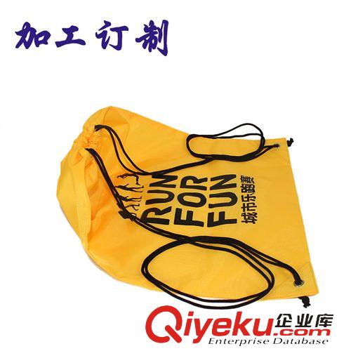 束口袋 廠家定制精美抽繩滌綸袋 可印刷指定LOGO滌綸收納束口袋批發(fā) 外貿(mào)原始圖片2