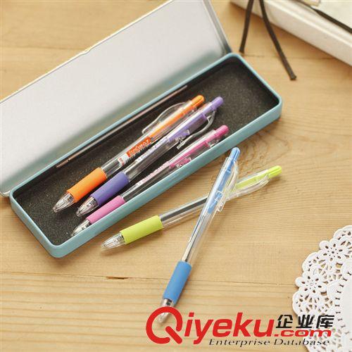 新品上市 辦公圓珠筆批發 糖果色按動學生圓珠筆 文具原始圖片3