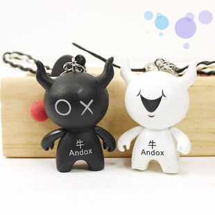 生活用品 F03162華仔牛Andox安逗和黑仔box 手機(jī)掛件 包包掛鏈 創(chuàng)意禮品原始圖片3
