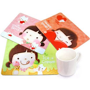 電腦周邊 T 廠家直銷 餅干女孩鼠標(biāo)墊 可愛妞子 防滑 22g 可定制印logo原始圖片2