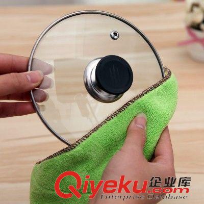 精品廚房 超細纖維抹布 雙面雙色不沾油抹布 洗碗布 清潔巾批發原始圖片2