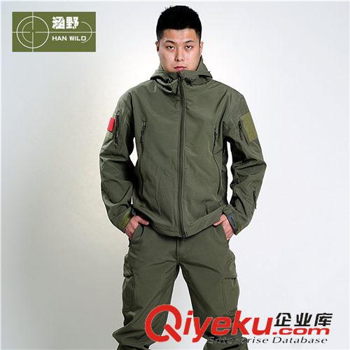 涵野戶外TAD沖鋒衣褲 生產(chǎn)批發(fā)TAD男士戶外沖鋒衣防水防風保暖鯊魚皮潛行者軟殼原始圖片2