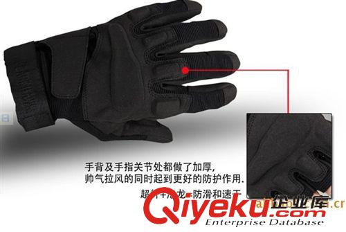 涵野戶外手套  生產批發戶外全指手套 黑鷹地域風暴 黑鷹全指手套原始圖片2