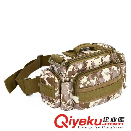 戶外攝影包 軍迷彩戶外腰包戰術胸包3P魔法相機腰包斜挎包男包多用騎行大腰包