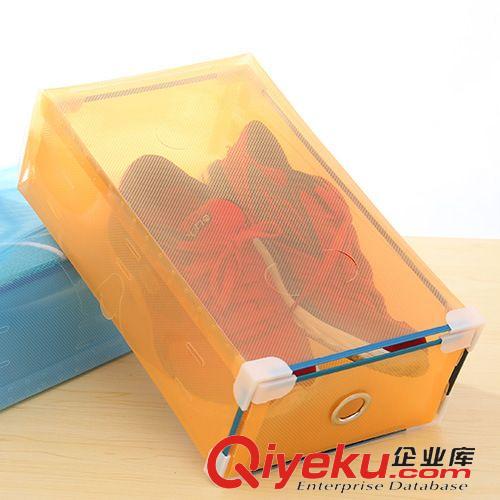 ~查看所有寶貝 韓國創(chuàng)意半透明抽屜式鞋盒 女士包邊加厚塑料家居用品收納盒批發(fā)原始圖片3
