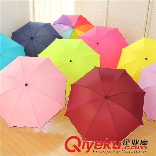 新品發布 日韓國創意晴雨傘彩虹傘 黑膠防曬超強防紫外線太陽傘遮陽傘批發原始圖片3