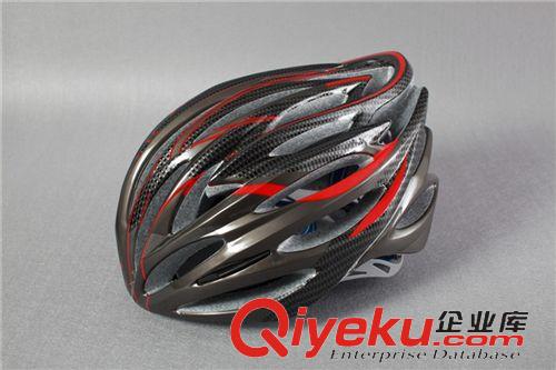 一體成型自行車頭盔 自行車騎行單車頭盔30爆款一體成型輪滑速滑PC耐高溫多孔安全頭盔原始圖片2
