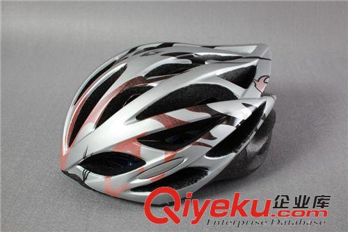 一體成型自行車頭盔 騎行頭盔護具 銀色頭盔護具 輪滑運動一體頭盔批發(fā) 品質(zhì)保證原始圖片3