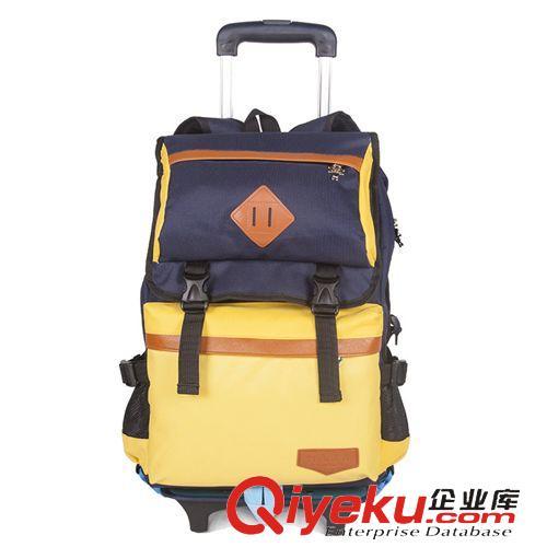 學(xué)生包 新品tj 男女通用中小學(xué)生包 可拆卸拉桿書包 時尚減負雙肩包