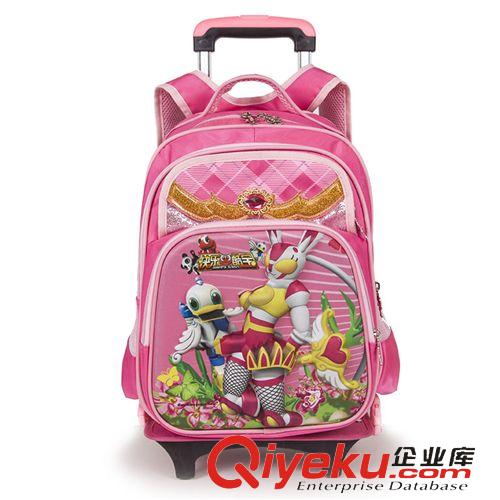 學(xué)生包 小學(xué)生必備減負(fù)拉桿書包 可拆卸白雪公主雙肩包 卡通奧特曼背包