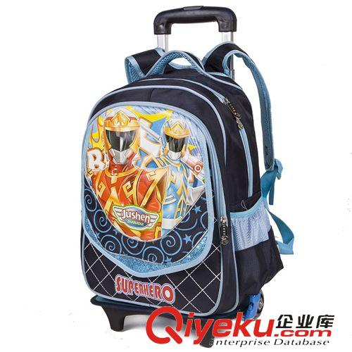 學(xué)生包 大容量減負(fù)小學(xué)生拉桿書包 時(shí)尚卡通奧特曼雙肩包 多功能可拆卸