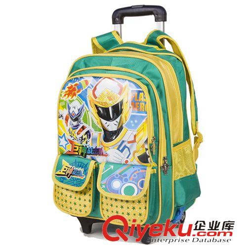 學(xué)生包 zp巨神戰(zhàn)擊隊(duì)拉桿書包 小學(xué)生減負(fù)兒童雙肩背包 男女生書包批發(fā)原始圖片3