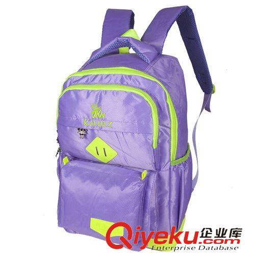 學生包 新款時尚舒適透氣雙肩包 超大容量小學生書包 簡約純色學生背包原始圖片2