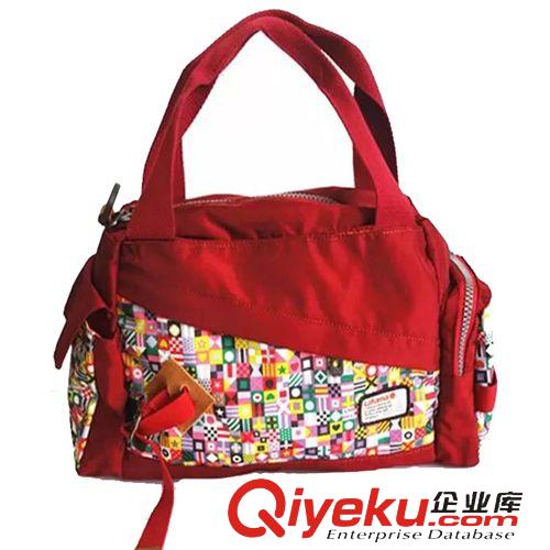 6月新品 外貿出口原單面料樂飛葉花色大挎包單肩斜挎多口袋包包防水透氣包原始圖片2